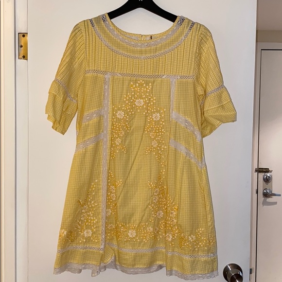 Free People Sunny Day Dress in Yellow - Picture 2 of 2